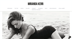 Desktop Screenshot of mirandakerr.com